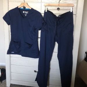 Grey’s Anatomy Navy Blue Scrub Set